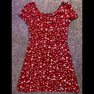 Red and white old navy dress